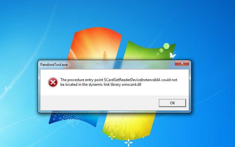 Pandora box windows 7 64 problem after new update